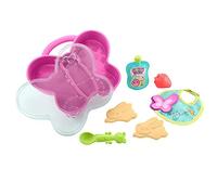 Baby-HBJ69 My Garden Baby Set Pappa, 7 Accessori tra Cui portapranzo a Forma di farfalla, Cucchiaio, Cibo, Bavaglino e Altro Ancora, Multicolore, HBJ69