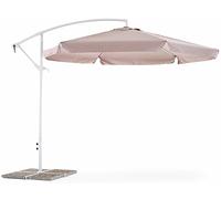 Ombrellone grigio palo laterale diametro 3 da esterno mod. luna arredo giardino