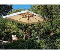 Ombrellone da giardino 3x3mt palo centrale telo idrorepellente Ecru' Oasis M0439