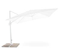 My_garden Senso Ombrellone a Braccio Retrattile, Bianco, 3 x 3 Metri