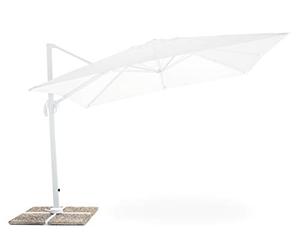My_garden Senso Ombrellone a Braccio Retrattile, Bianco, 3 x 3 Metri