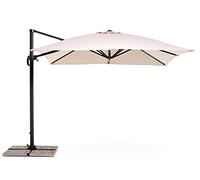 My_garden Verso Ombrellone a Braccio Retrattile, Ecrù, 3 x 3 Metri