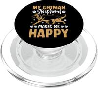 My German Shepherd Make Me Happy PopSockets PopGrip per MagSafe