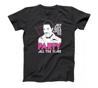 My Girl Wants To Party all The Time 80S Black Basic Men's T-Shirt