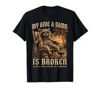 My Give A Damn Is Broken Funny Old Man Beach Citazione Maglietta
