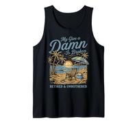 My Give A Damn Is Broken Funny Retirement Beach Canotta