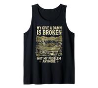 My Give A Damn Is Broken Funny Retirement Fishing Dad Canotta