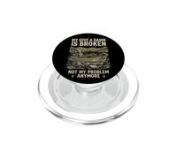 My Give A Damn Is Broken Funny Retirement Fishing Dad PopSockets PopGrip per MagSafe