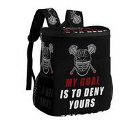 My goal is to deny your lacrosse - Zaino termico termico per il pranzo, per uomo e donna