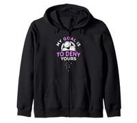 My Goal is to Deny Yours - Calcio/Calcio Femminile Ragazze Felpa con Cappuccio