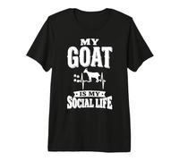 My Goat Is My Social Life Maglietta Premium