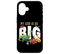 My GOD is So Big - Christian Faith Kids & Adult Dinosaur Custodia per iPhone 16