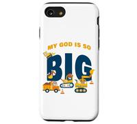 My GOD is So Big - Construction Kids Christian Faith Animals Custodia per iPhone SE (2020) / 7/8