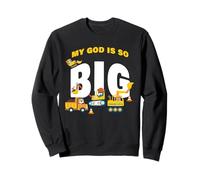 My God is So Big - Construction Kids Christian Faith Animals Felpa