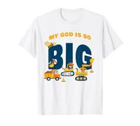 My God is So Big - Construction Kids Christian Faith Animals Maglietta