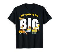 My God is So Big - Construction Kids Christian Faith Animals Maglietta
