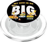 My GOD is So Big - Construction Kids Christian Faith Animals PopSockets PopGrip per MagSafe