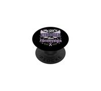 My God Is Stronger Than Fibromyalgia PopSockets PopGrip Adesivo