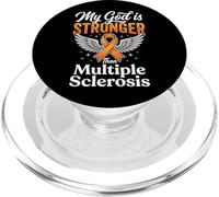 My God Is Stronger Than Multiple Sclerosis PopSockets PopGrip per MagSafe
