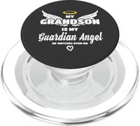 My Grandson My Guardian Angel He Watches Over Me In Memory PopSockets PopGrip per MagSafe