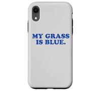 My Grass Is Blue - Bluegrass Fan Retro Typography Custodia per iPhone XR