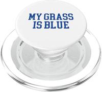 My Grass Is Blue - Simple Minimalist Retro Bluegrass PopSockets PopGrip per MagSafe