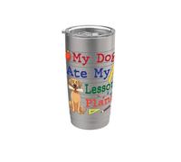 My Great Dane Dog Ate My Lesson Plans Divertente Papà Mamma Insegnante Bicchiere termico in acciaio inox doppia parete