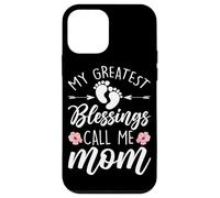 My Greatest Blessings Call Me Mom Life Festa della mamma Custodia per iPhone 12 mini