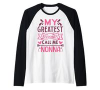 My Greatest Blessings Call Me Nonna Grandma Maglia con Maniche Raglan