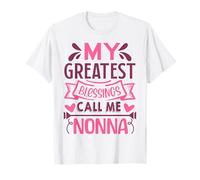 My Greatest Blessings Call Me Nonna Grandma Maglietta