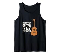 My Guitar Is My Therapist Musicista acustico ||- Canotta