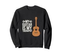 My Guitar Is My Therapist Musicista acustico ||- Felpa