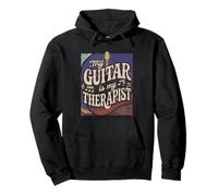 My Guitar Is My Therapist Musicista acustico --- Felpa con Cappuccio
