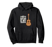 My Guitar Is My Therapist Musicista acustico ||- Felpa con Cappuccio
