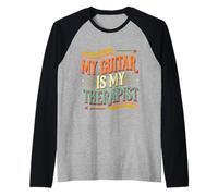 My Guitar Is My Therapist Musicista acustico |-- Maglia con Maniche Raglan