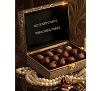 My Happy Days: Vintage Notebook with Elegant Chocolate Design, 8.5X11 inch, 100 Lined Pages. Perfect Gift for Women Day.