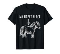My Happy Place - Cavallo in Miniatura per Amanti dei Pony Maglietta