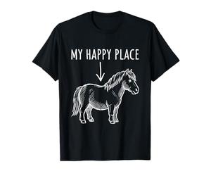 My Happy Place - Cavallo in Miniatura per Amanti dei Pony Maglietta