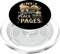 My Happy Place Has Pages Book Lover Reading Bibliophile PopSockets PopGrip per MagSafe
