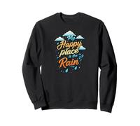 My Happy Place is the Rain - Rainy Day Lover Felpa
