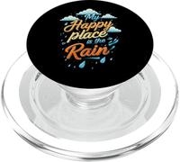 My Happy Place is the Rain - Rainy Day Lover PopSockets PopGrip per MagSafe