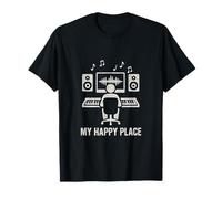 My Happy Place Music Lover Beat Makers Produttore Musicale Uomo Maglietta