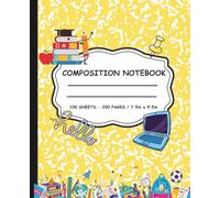 My Happy School Journal Composition Notebook: Back To School with Style