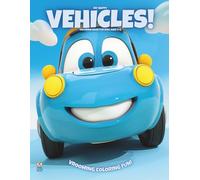My Happy Vehicles!: Coloring Book For Kids Ages 3-6
