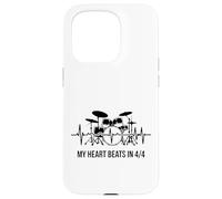 My Heart Beats In 4/4 Drummer Drum Kit Ritmo Custodia per iPhone 15 Pro