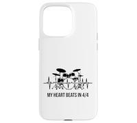 My Heart Beats In 4/4 Drummer Drum Kit Ritmo Custodia per iPhone 15 Pro Max