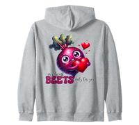 My Heart Beets Only for You Cute Beet Pun Felpa con Cappuccio