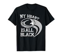 My heart is all black - Rugby New Zealand Fan Maglietta