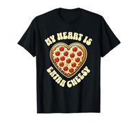 My Heart Is Extra Cheesy - Divertente Cuore a Forma di Pizza Maglietta