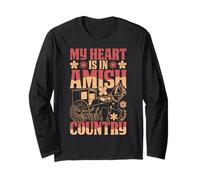 My Heart Is in Amish Country PA Dutch Pride Maglia a Manica